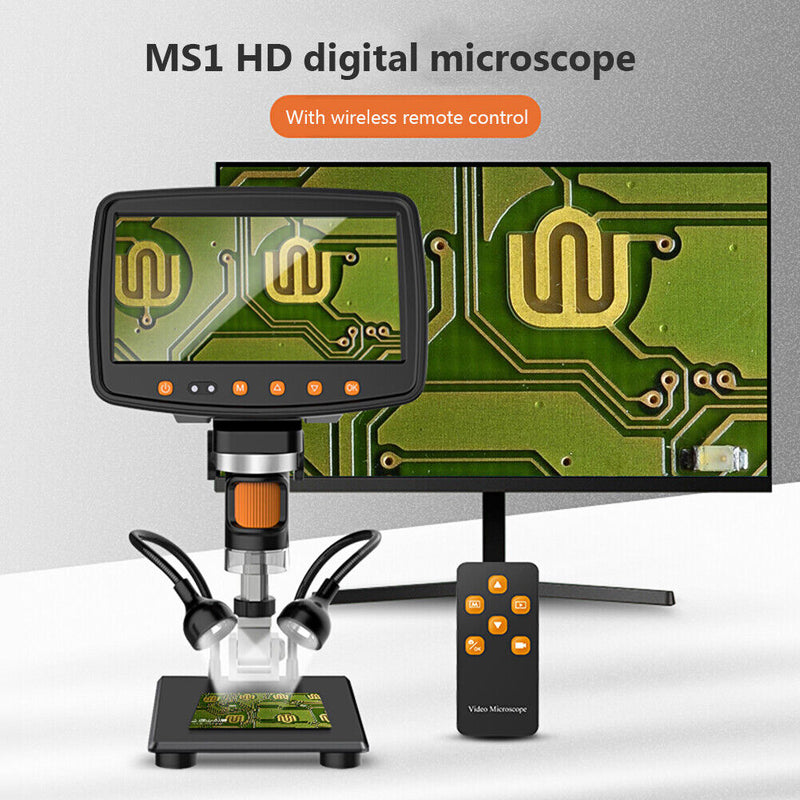 LED Digital Microscope 1000X HD Industrial Video Microscope for Repair Soldering