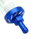 8mm CNC Aluminum Gas Fuel Oil Filter for ATV Dirt Pit Bike Motocross(Blue) Newly