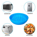 Silicone Dog Slow Feeder Bowl Anti Choking Container Suction Cup (Blue) Newly
