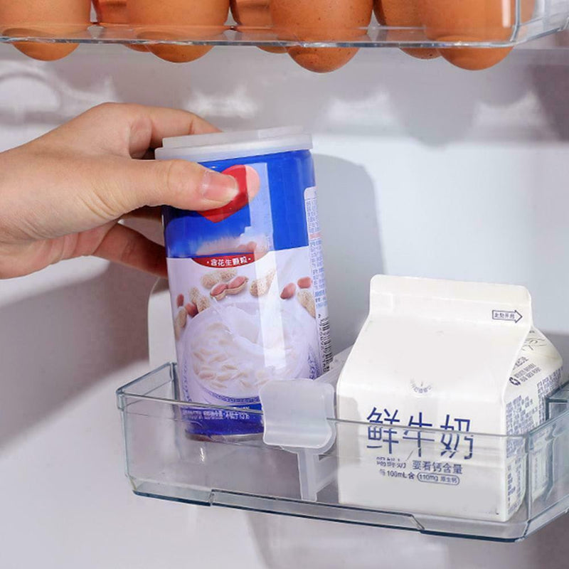 Refrigerator Space Telescopic Partition 4Pcs/Set Side Box Separator Door Z2W8