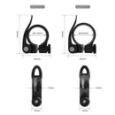 Bike Seat Tube Clip Quick Release MTB Bicycle Seatpost Clamp (Black 31.8mm)