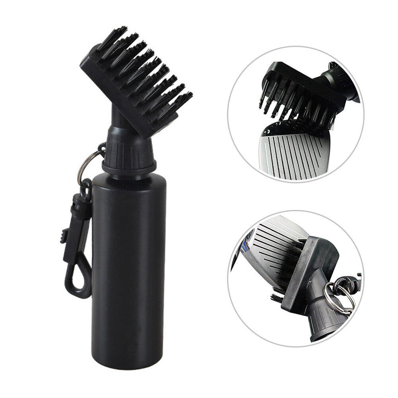 Golf Club Brush Portable Groove Cleaner Lightweight with Water Bottle Automatic