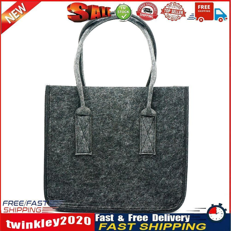 Felt Storage Organizer Portable Book Magazine Basket Laundry Clothes Bag  Newly