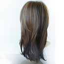 No Lace Front Women Wig High Temperature Silk Dark Brown Long Straight  Wig