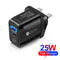 Universal PD 25W + QC3.0 Mobile Phone Wall Charging Chargers for Travel Office