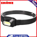 COB LED Waterproof Headlight 3 Mode Outdoor Cycling Fishing Camping Headlamp