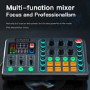 #A M6 RGB LED OTG Transmission Wireless Bluetooth-compatible External Mixer