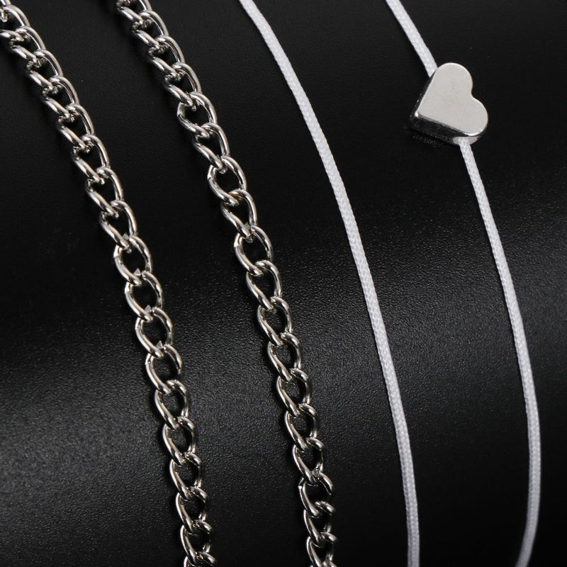 Women Love Heart Beach Foot Bracelets Feet Jewelry Anklets Women Plated Anklet