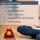 Orgonite Pyramid Crystal Energy Orgone Generator Reiki Balancing Wealth Gather