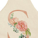 Letters Printed Kitchen Aprons Waterproof Linen Oil-proof Apron (68x55cm)