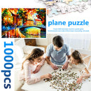 DIY Rainy Night Paper Puzzles 1000pcs for Adults Kids Jigsaw Picture Toys