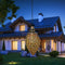Solar Metallic Hollow Projection Lamp Outdoor Hanging Light Garden Decor Newly
