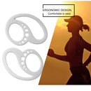 2pcs Soft Earphone Anti-Drop Clip Holder Earplug Protector Cover (White) Newly