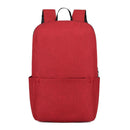 Solid Color Backpacks Oxford Cloth Big Waterproof Sport Knapsack (Dark Red)