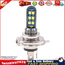 1080LM 6000K 12 SMD LED Headlight Bulb Front Light for Motorcycle (H4) Newly