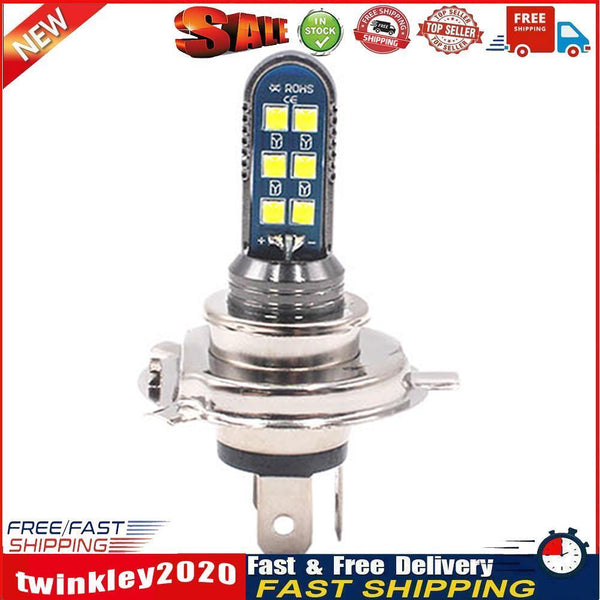 1080LM 6000K 12 SMD LED Headlight Bulb Front Light for Motorcycle (H4) Newly