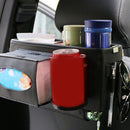 Large Capacity Tissue Box Car Seat Storage Bag Seat Back Pocket Auto Cup Rack