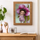 DIY Diamond Painting Kits Full Round Drill Purple Girl Mosaic Home Decoration