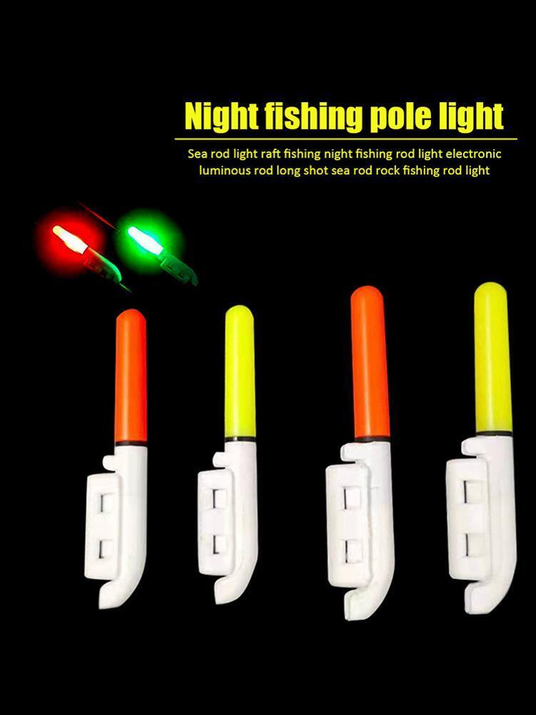 2 pcsFishing Electronic SeaRod LED Luminous Stick Pole Night Float Light Red