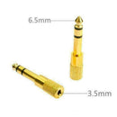 Stereo 6.35 Male To 3.5 Female Audio Adapter Stereo U4E8 Q7S3 Headphone L4G3