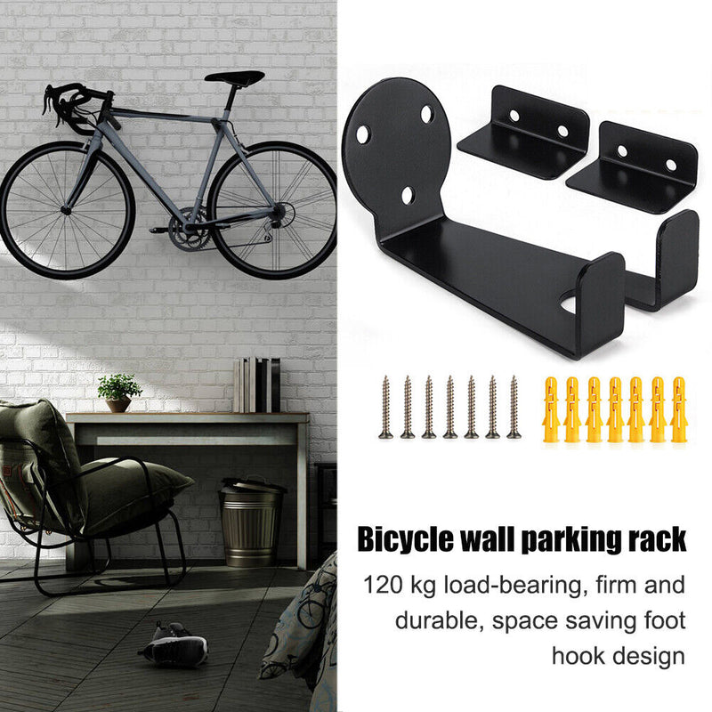 Bike Holder Hook Kit Bicycle Pedal Wall Mounted Hanger Racks Cycling Accessories