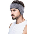 Winter Warm Double-Layer Fleece Scarf Neck Cover for Women Men (Light Gray)