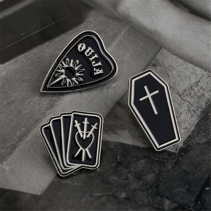 Witches Punk Dripping Oil Cartoon Enamel Pins Badge Brooch Clothes Lapel Pin