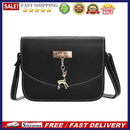 Retro Women Messenger Crossbody Handbag PU Simple Mini Shoulder Bag/Black