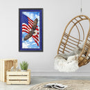 5D DIY Diamond Painting American Flag Eagle Full Drill Rhinestone Mosaic Art Kit