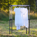 Portable Clothes Drying Rack Folding Storage Clothes Shelves Organizer Hangers