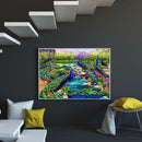 Full Round Diamond Painting Flowers and Peacocks Rhinestone Mosaic Home Wall Art
