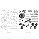 Silicone Peach Flower Seal DIY Stamping Scrapbook Paper Cut This Album Tools