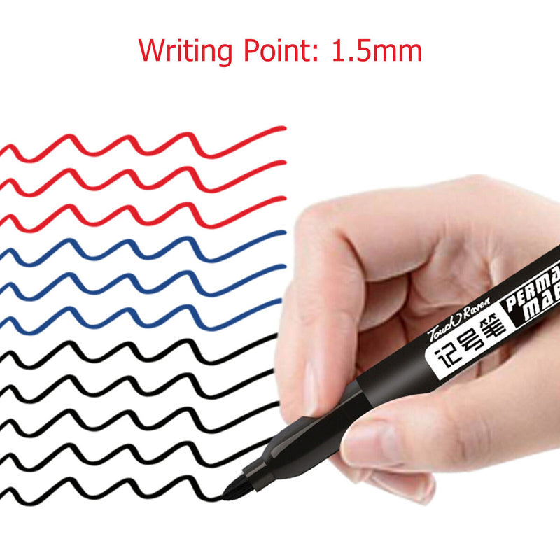 Oiliness Non-Fading & Waterproof Marker Pen Non-Erasable Marker Pen (D) Newly