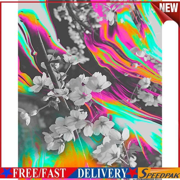 Apricot Flower Oil Painting By Numbers Canvas Coloring Picture Set No Frame #F