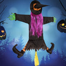 Crashing Witch Into Tree Witch Props Halloween Decorations Outdoor Decoration