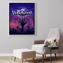 Halloween Cross and Hands Oil Paint By Number Kit Rimless Drawing Picture