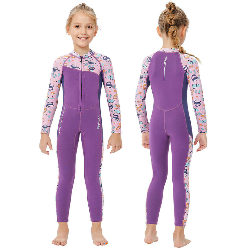 DIVE SAIL Scuba Diving Snorkeling Swimming Kid Girl Wetsuit (M151568K XL) Newly