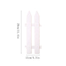 Decoration White PVC Garden Guardrail Decorative Barrier Christmas Tree Fence