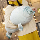Seal Cute Cushion Hugging Pillow for home office Sleeping Round Cushion