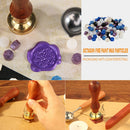 100pcs Retro Octagon Wax Seal Grain Fire Painting for Stamping Envelopes Newly