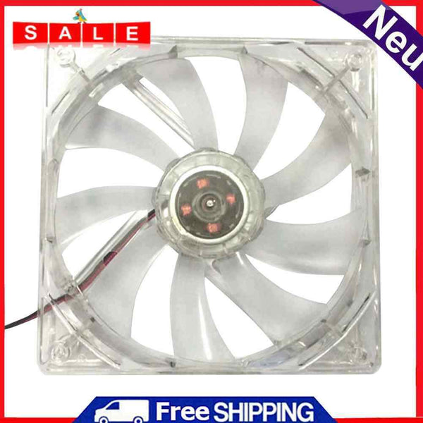 12cm 120mm RED LED 12V 4Pin Computer PC Enclosure Cooler CPU LED Fan