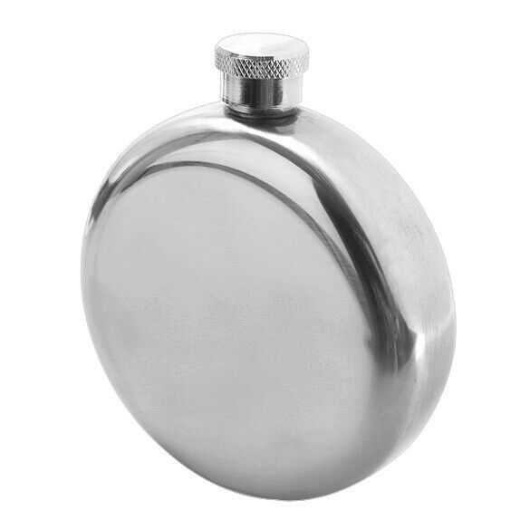 5oz Mirror Polished Stainless Portable Liquor Wine Hip Flask with Funnel