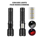 Type-C USB Rechargeable XHP50 LED Torch Lamp 1000lm Telescopic Zoom Flashlight
