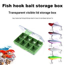 Plastic Fishing Lures Storage Box Carp Fish Hooks Bait Gear Tackle Organizer