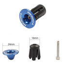 1 Pair Bicycle Handle Bar Grip End Cap Road MTB Handlebar End Plugs (Blue) Newly