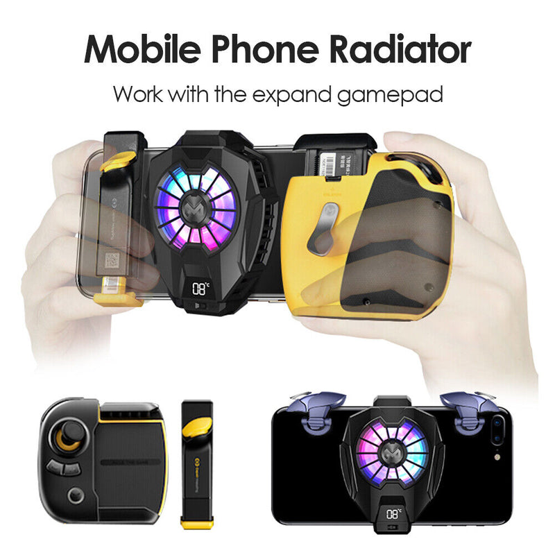 DL05 Mobile Phone Gaming Cooler Fan LED Digital Display Gamepad Cooling System