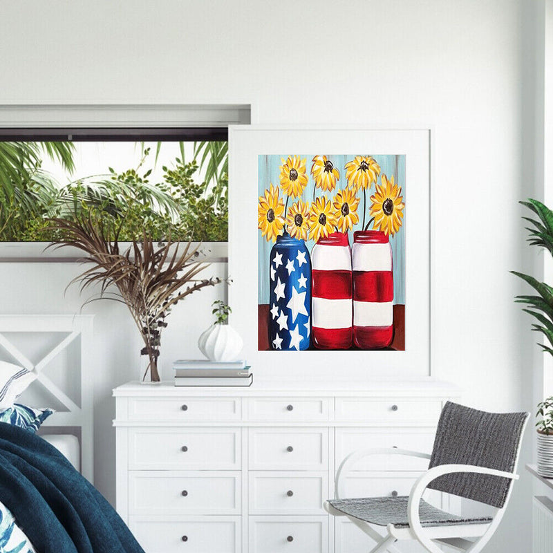 40x50cm Bottle of Flower Frameless Picture Oil Paint By Numbers Painted Picture