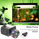 #A 350L/H 5W 4 LED Colorful Light Submersible Aquarium Water Pump for Pond Fount