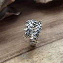 Coiled Bone Metal Gothic Geometric Centipede Ring Open Rings Punk Style Hip Hop