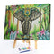Elephant Acrylic Oil Paint By Numbers Canvas Drawing DIY Hand Painted Wall Art